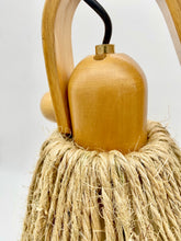 Load image into Gallery viewer, Articulated lamp of the 70s in wood and rope