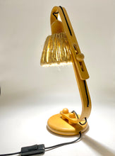 Load image into Gallery viewer, Articulated lamp of the 70s in wood and rope