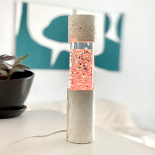 Charger l'image dans la galerie, Lampe paillettes vintage en travertin