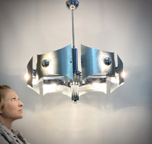 Load image into Gallery viewer, Large space-age chandelier from the 60s/70s