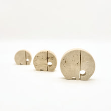 Load image into Gallery viewer, Family of 3 elephants in travertine by Fratelli Mannelli