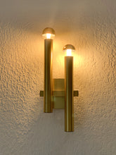 Load image into Gallery viewer, Pair of wall lights by Gaetano Sciolari, 1970s