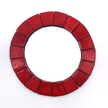 Charger l'image dans la galerie, Miroir artisanal vintage en céramique, 1970