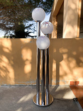 Load image into Gallery viewer, Mazzega chrome and Murano glass floor lamp, 1970s