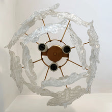 Charger l'image dans la galerie, Lustre en feuilles de verre de Murano