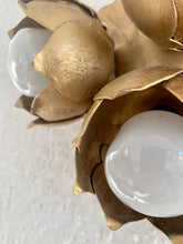 Load image into Gallery viewer, Pair of sconces with flowers, 1970