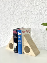 Load image into Gallery viewer, Pair of travertine bookends