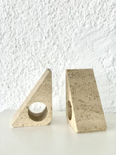 Load image into Gallery viewer, Pair of travertine bookends