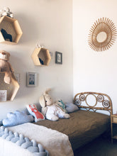 Load image into Gallery viewer, Rattan & bamboo headboard