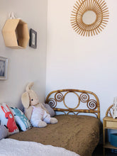 Load image into Gallery viewer, Rattan & bamboo headboard