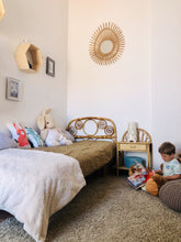 Load image into Gallery viewer, Rattan & bamboo headboard