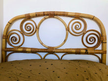 Load image into Gallery viewer, Rattan & bamboo headboard