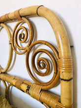Load image into Gallery viewer, Rattan & bamboo headboard