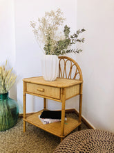 Load image into Gallery viewer, Rattan & Bamboo Side Table