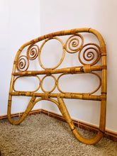 Load image into Gallery viewer, Rattan & bamboo headboard