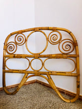 Load image into Gallery viewer, Rattan & bamboo headboard