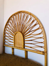 Load image into Gallery viewer, Rattan and bamboo headboard