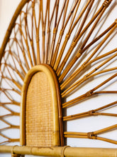 Load image into Gallery viewer, Rattan and bamboo headboard