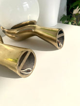 Load image into Gallery viewer, Pair of brass "hands" sconces, Arlus 1960