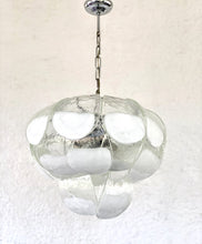 Load image into Gallery viewer, Chandelier in Murano glass petals by Carlo Nason for Mazzega