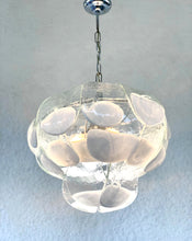 Load image into Gallery viewer, Chandelier in Murano glass petals by Carlo Nason for Mazzega