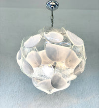 Load image into Gallery viewer, Chandelier in Murano glass petals by Carlo Nason for Mazzega