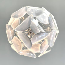 Load image into Gallery viewer, Chandelier in Murano glass petals by Carlo Nason for Mazzega