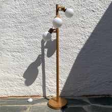 Load image into Gallery viewer, Wooden floor lamp from the 70's