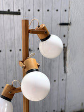 Load image into Gallery viewer, Wooden floor lamp from the 70's