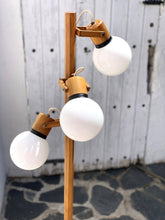 Load image into Gallery viewer, Wooden floor lamp from the 70's