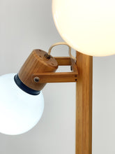 Load image into Gallery viewer, Wooden floor lamp from the 70's