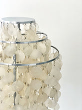 Load image into Gallery viewer, 60's floor lamp with mother of pearl pendants in the style of Verner Panton