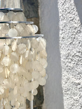 Load image into Gallery viewer, 60's floor lamp with mother of pearl pendants in the style of Verner Panton