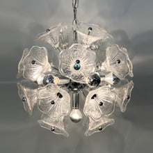 Load image into Gallery viewer, Sputnik chandelier with flowers by Venini for VeArt, 1960