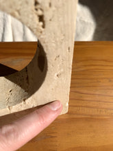 Load image into Gallery viewer, Travertine candlestick attributed to Fratelli Mannelli, 1970