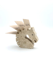 Load image into Gallery viewer, Pair of bookends "horse" in travertine by Fratelli Mannelli