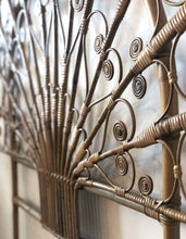 Load image into Gallery viewer, Peacock rattan headboard