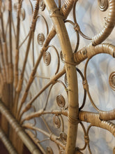 Load image into Gallery viewer, Peacock rattan headboard