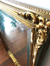 Load image into Gallery viewer, Large gilded wood mirror with mouldings