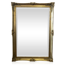 Load image into Gallery viewer, Large gilded wood mirror with mouldings