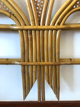 Load image into Gallery viewer, Rattan & caning peacock headboard