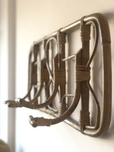 Load image into Gallery viewer, Rattan & bamboo coat rack