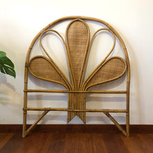 Load image into Gallery viewer, Rattan and bamboo headboard