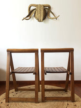 Charger l'image dans la galerie, Lot de 2 chaises pliantes Aldo Jacober vintage années 60