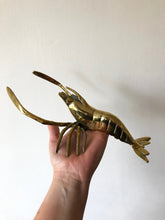 Load image into Gallery viewer, Brass lobster from the 70s