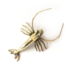 Load image into Gallery viewer, Brass lobster from the 70s