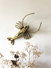 Load image into Gallery viewer, Brass lobster from the 70s
