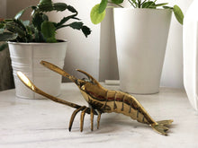 Load image into Gallery viewer, Brass lobster from the 70s