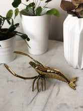 Load image into Gallery viewer, Brass lobster from the 70s