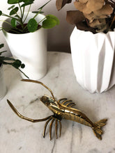 Load image into Gallery viewer, Brass lobster from the 70s